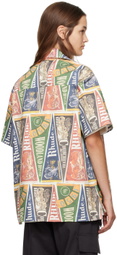 Rhude Multicolor Collegiate Flag Shirt