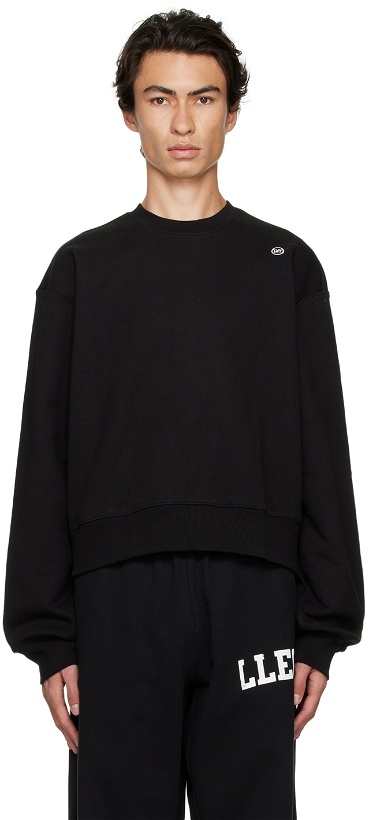 Photo: Recto SSENSE Exclusive Black Embroidered Sweatshirt