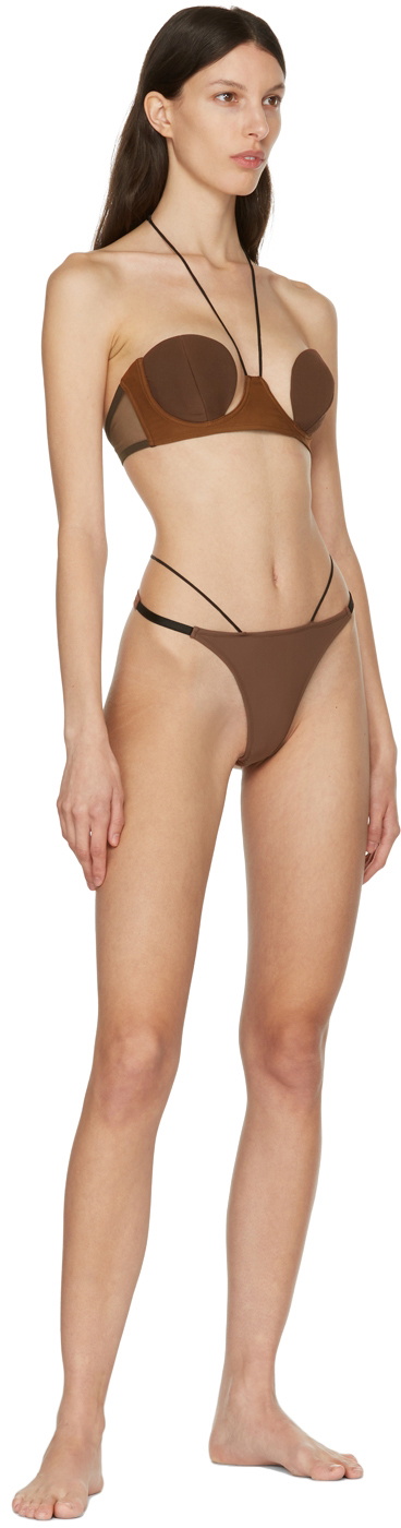 Nensi Dojaka SSENSE Exclusive Brown Briefs