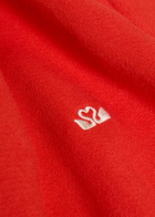 Spence Logo-embroidered Cotton Sweatshirt Red
