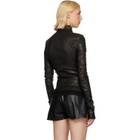 Rick Owens Black Tower Gary Leather Jacket
