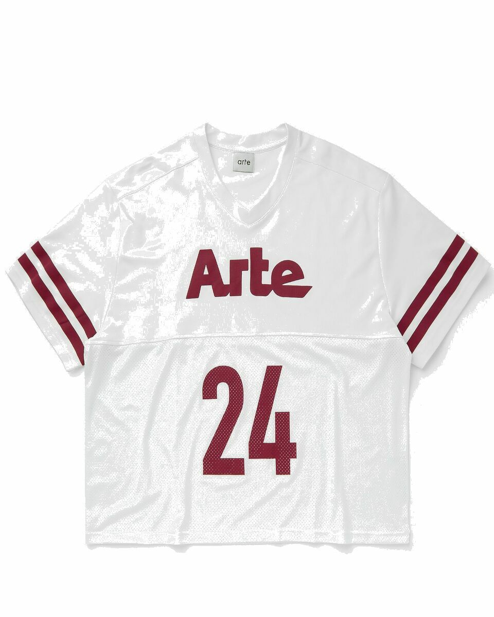 Photo: Arte Antwerp American T'shirt Mesh Fleece White - Mens - Shortsleeves