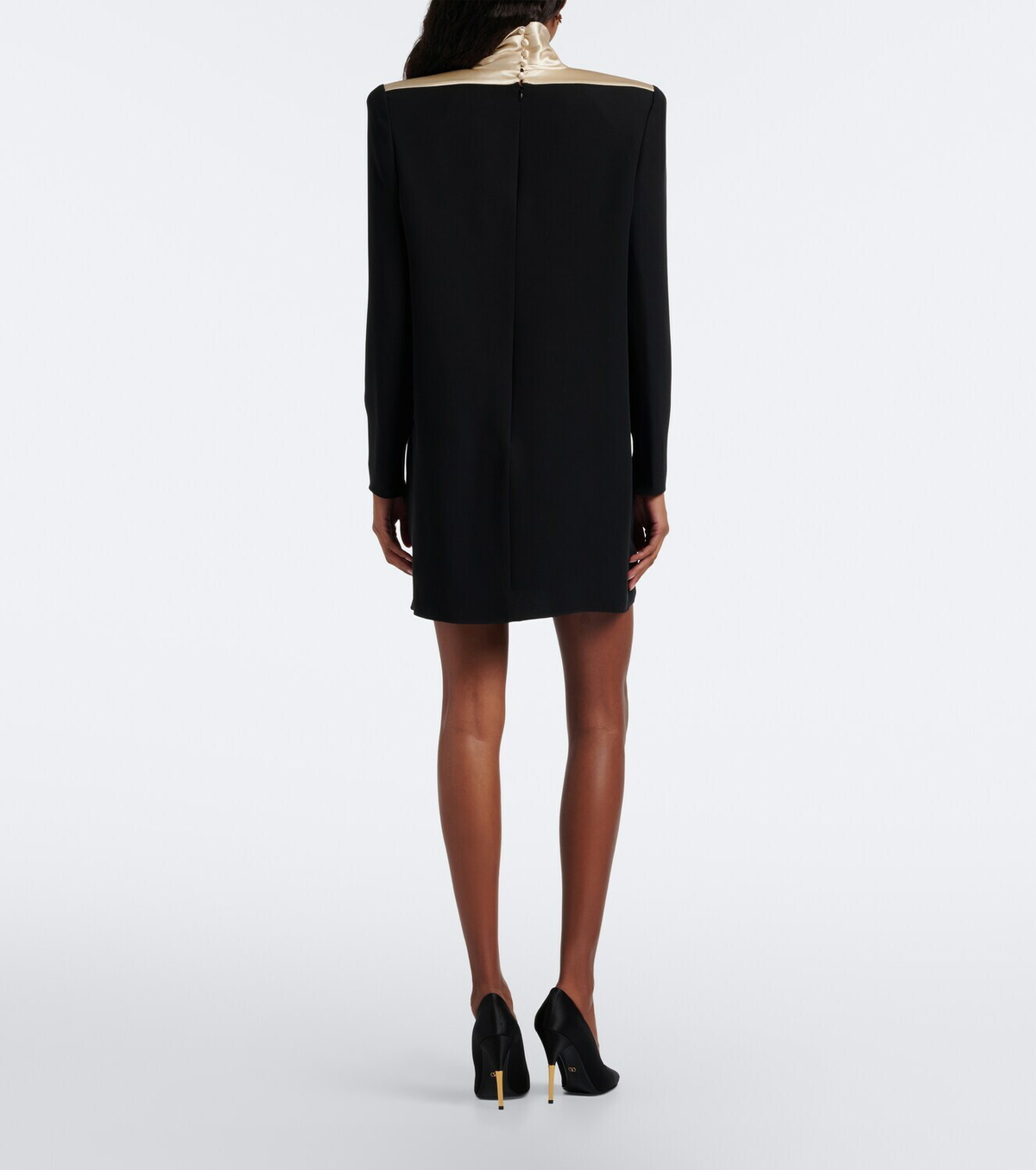 Valentino Cady Couture satin-trimmed minidress