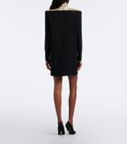 Valentino Cady Couture satin-trimmed minidress