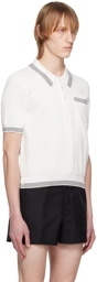 Thom Browne White Tipping Polo