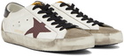 Golden Goose Blue & White Super -Star Sneakers