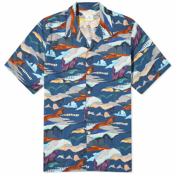 Photo: Paul Smith Men's Abstract Vacation Shirt in Blue