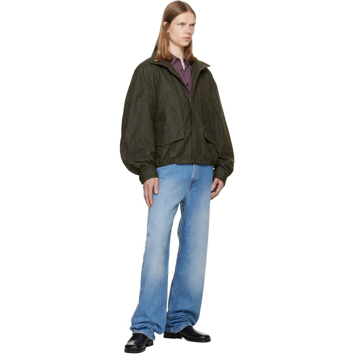 Calvin Klein Collection Brown Donald Bomber Jacket