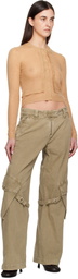 Acne Studios Beige Canvas Cargo Pants