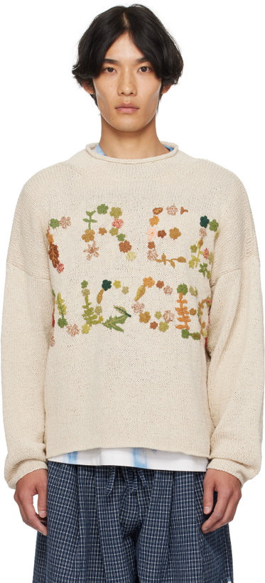 Photo: Story mfg. Beige Twinsun Knit Rollneck Sweater