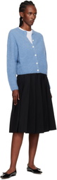Nothing Written Black Wool Pleated Midi Skirt