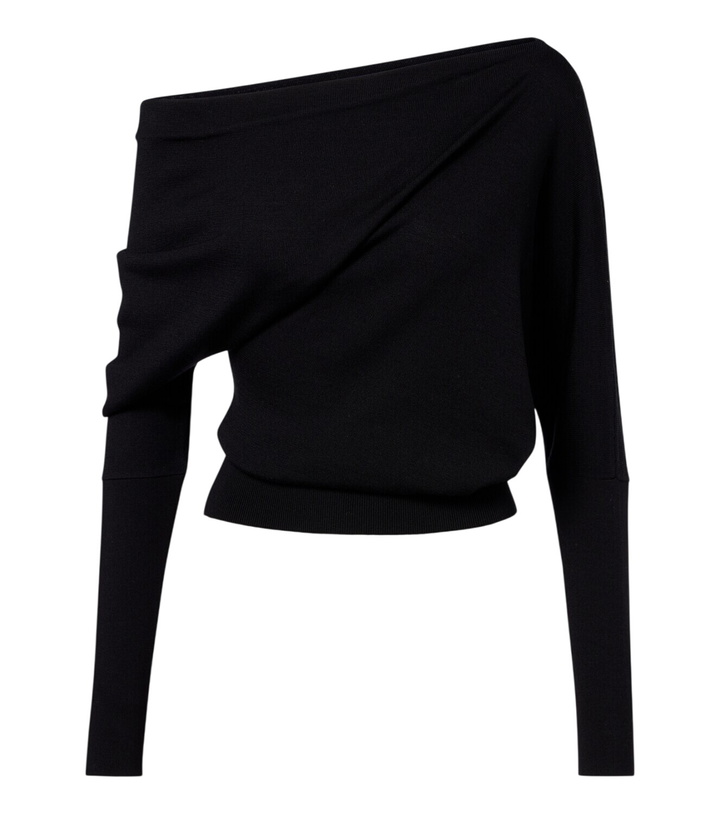 Photo: Tom Ford Off-shoulder wool and silk sweater
