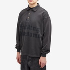 Fucking Awesome Men's Blackletter Rugby Shirt in Dark Grey