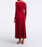 Simkhai Ferrera gathered velvet midi dress