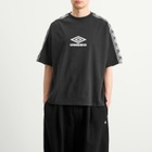 Umbro by Slam Jam Men's Offence Defence Tape T-Shirt in Washed Black