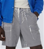 Ranra Stuttur striped cotton shorts