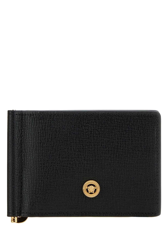 Photo: Versace Black Leather Medusa Biggie Wallet