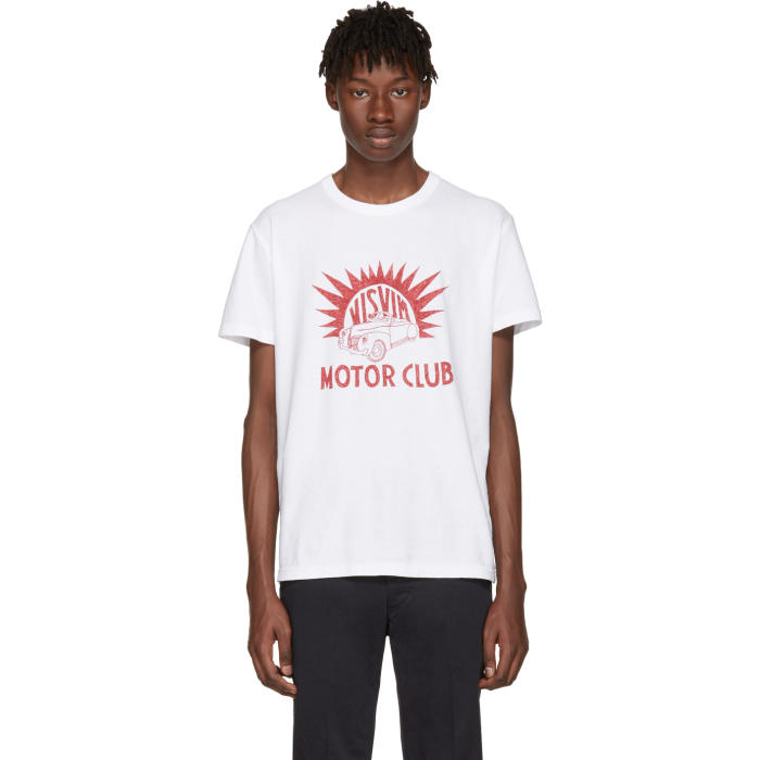 Visvim White Motor Club Vintage T-Shirt Visvim