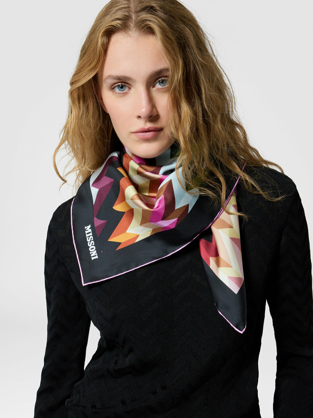 Missoni - Pure silk scarf, Women, Multicoloured