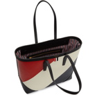 Thom Browne Black Bold Diagonal Stripe Bucket Tote