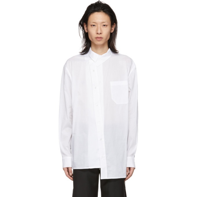 Photo: D.Gnak by Kang.D White Asymmetry Shirt