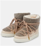 Inuikii Sneaker Classic shearling and leather ankle boots