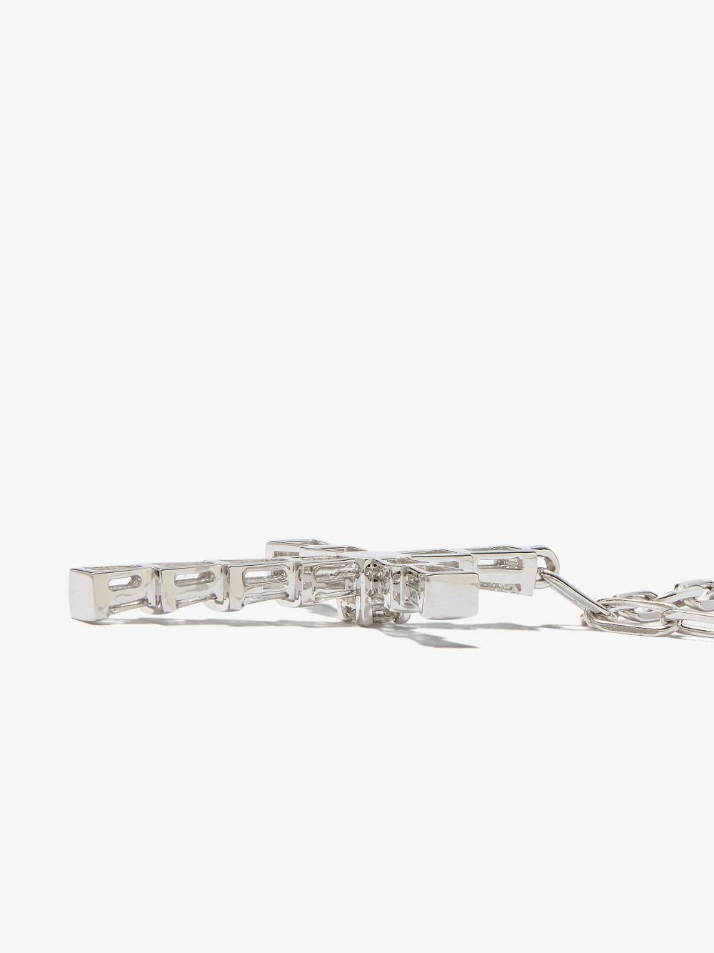 SHAY 18K White Gold Mini Cross Diamond Necklace