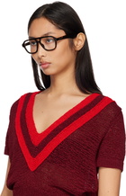 Gucci Brown Simple Fit Optical Frame Glasses