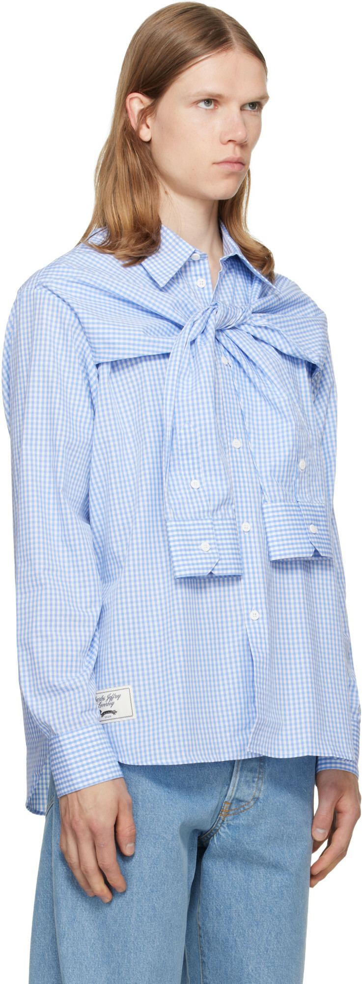 Charles Jeffrey LOVERBOY Blue Hold Me Shirt