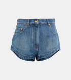 Valentino High-rise denim shorts