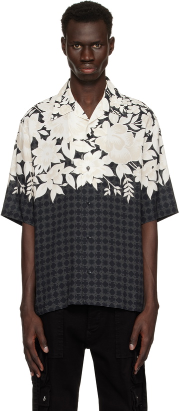 Photo: AMIRI Black 'Amiri' Garden Camp Shirt