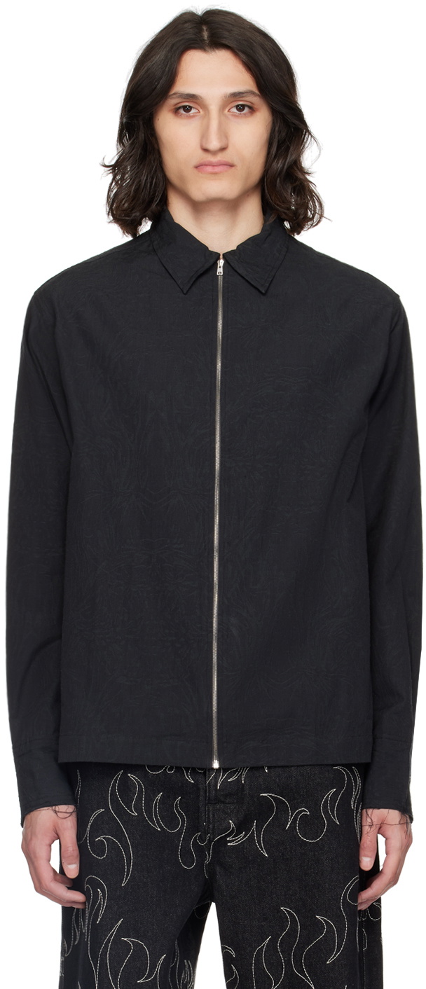 AIREI Black Zip Jacket