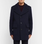 SALLE PRIVÉE - Scott Slim-Fit Virgin Wool-Blend Overcoat - Blue
