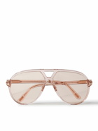 TOM FORD - Bertrand Aviator-Style Acetate Sunglasses