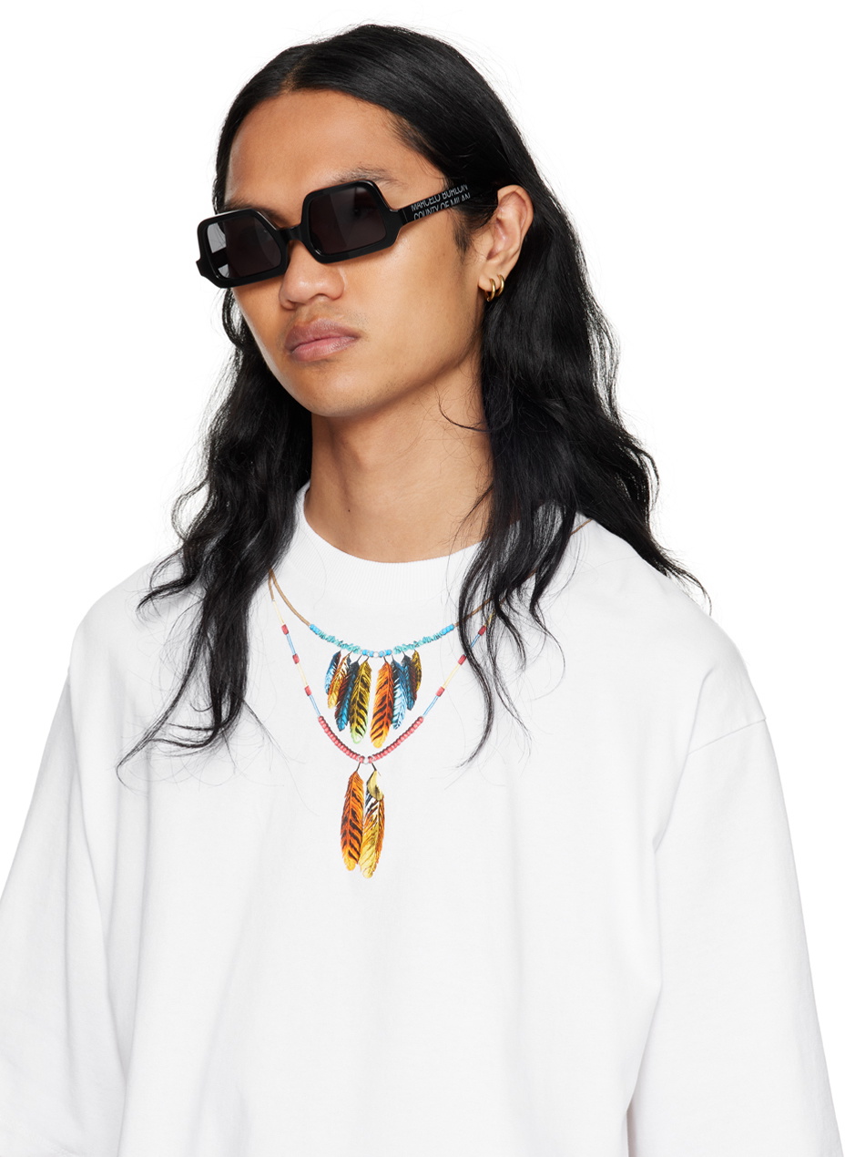 Marcelo Burlon County of Milan Black Solidago Sunglasses