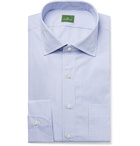 Sid Mashburn - Blue Striped End-on-End Cotton Shirt - Blue