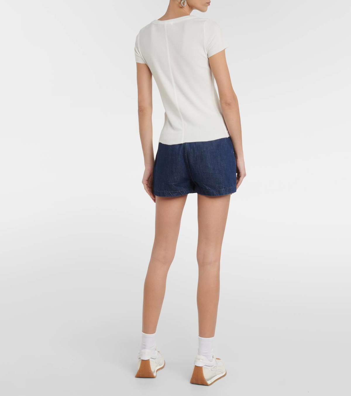 【Frame】 Ribベビー Teeジャージトップ Frame Rib Baby Tee jersey top Frame Denim