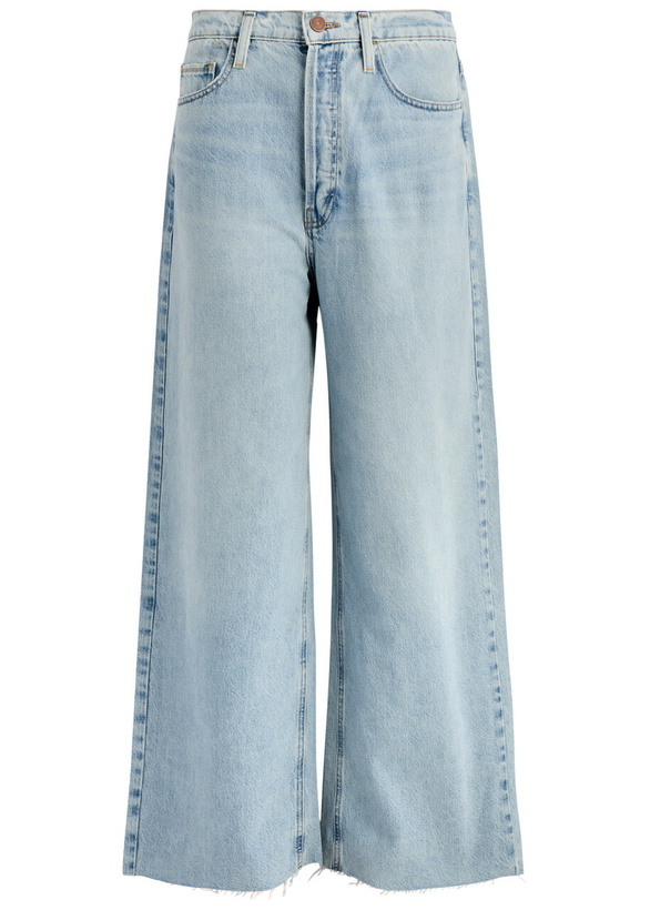 Photo: Frame Le Low Baggy Wide-leg Jeans Blue