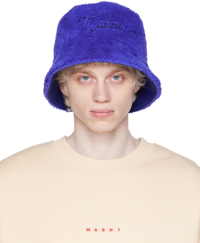 Photo: Marni Blue Embroidered Bucket Hat