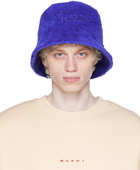 Marni Blue Embroidered Bucket Hat