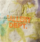 Gallery Dept. - Distressed Logo-Print Tie-Dyed Canvas Backpack - Multi