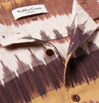 YMC - Camp-Collar Printed Cotton-Gauze Shirt - Brown