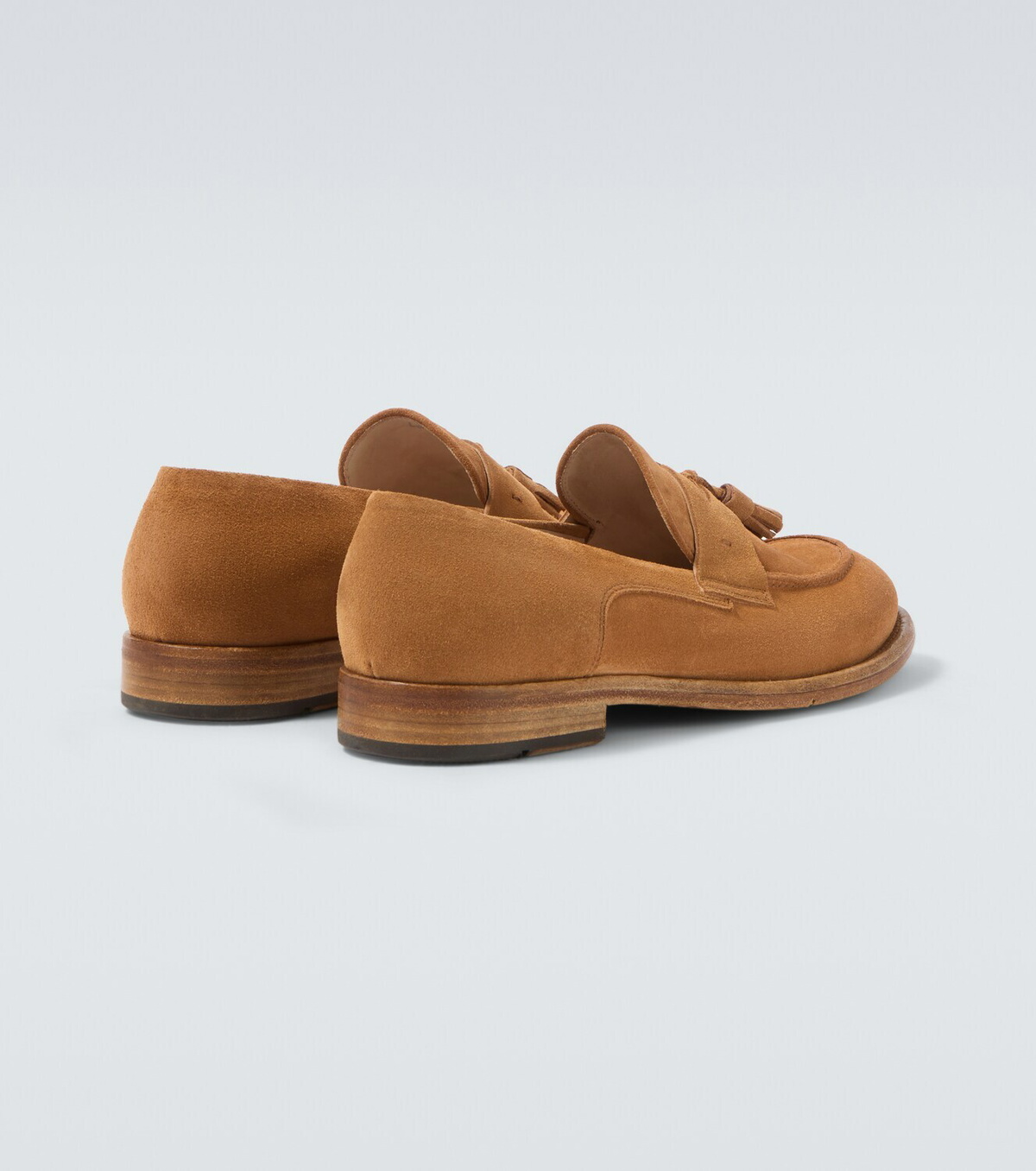 Eleventy Tasseled suede penny loafers