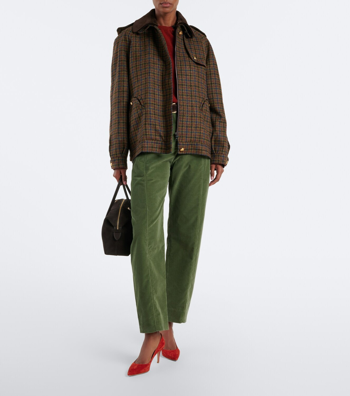 Blazé Milano Sorraia cotton corduroy barrel-leg pants