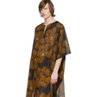 Dries Van Noten Black and Yellow Carland Tunique Shirt