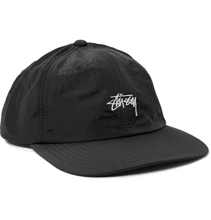 Photo: Stüssy - Logo-Embroidered Nylon Baseball Cap - Black
