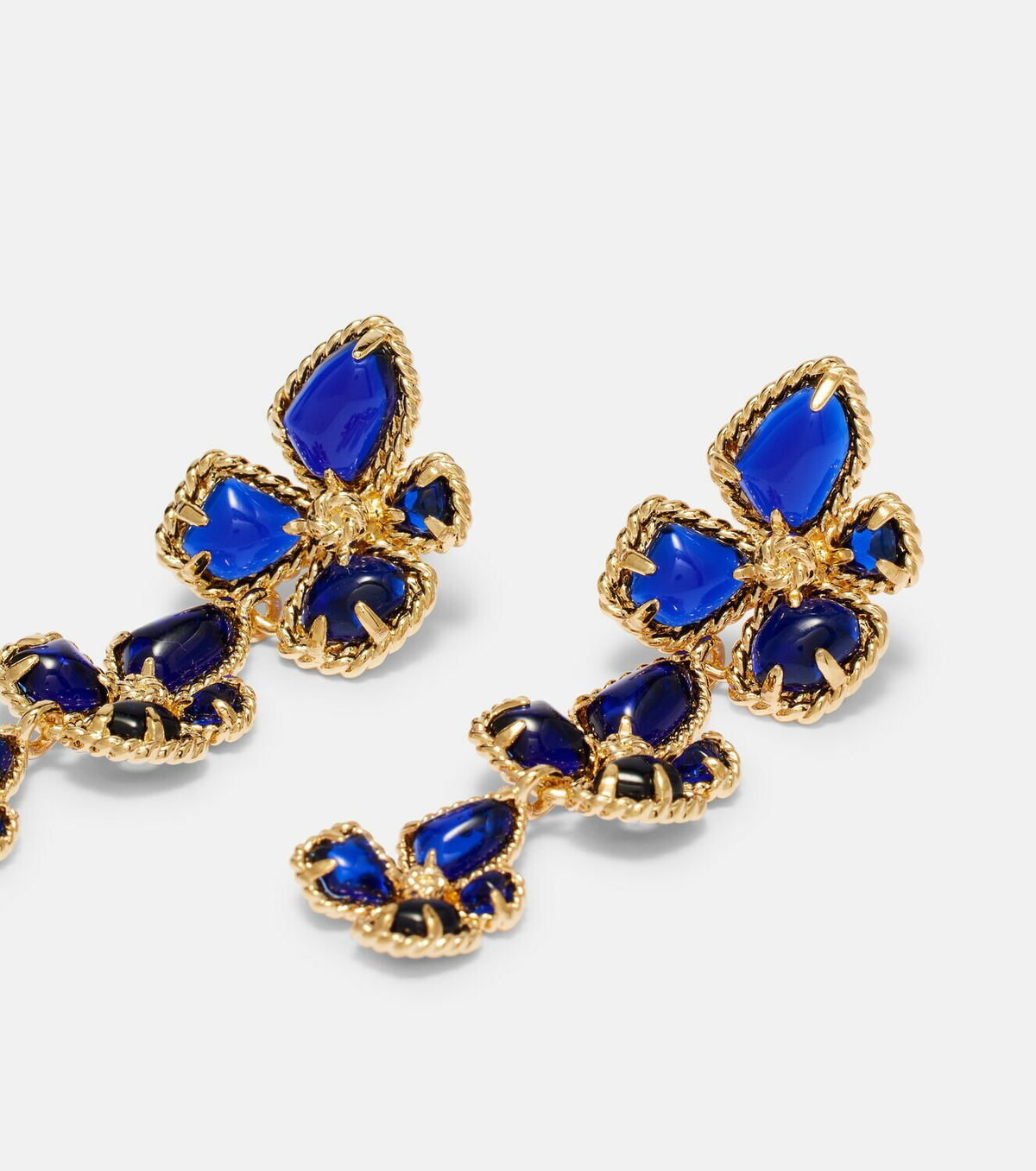 Zimmermann Bloom Large embellished drop earrings