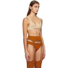 ISA BOULDER SSENSE Exclusive Beige Explore Bra