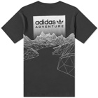 Adidas Men's Adventure Mountain Back T-Shirt in Black