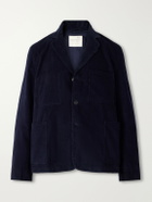 Kardo - Somesh Cotton-Corduroy Suit Jacket - Blue